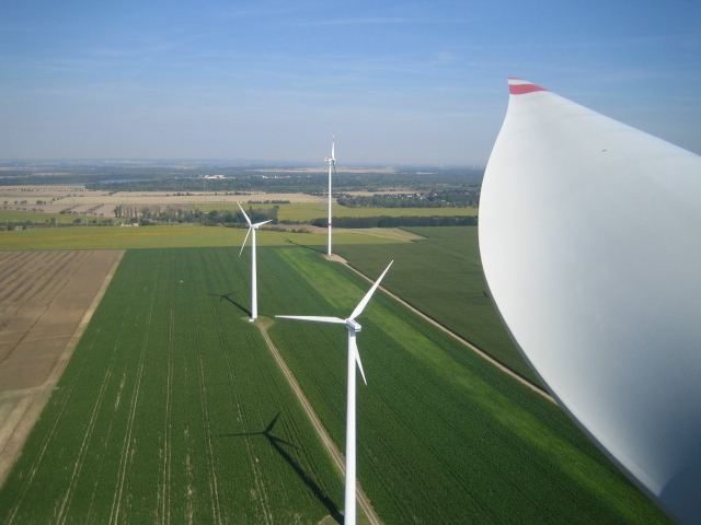 windenergie, windkraft, windpark, streumen, rotorblatt
