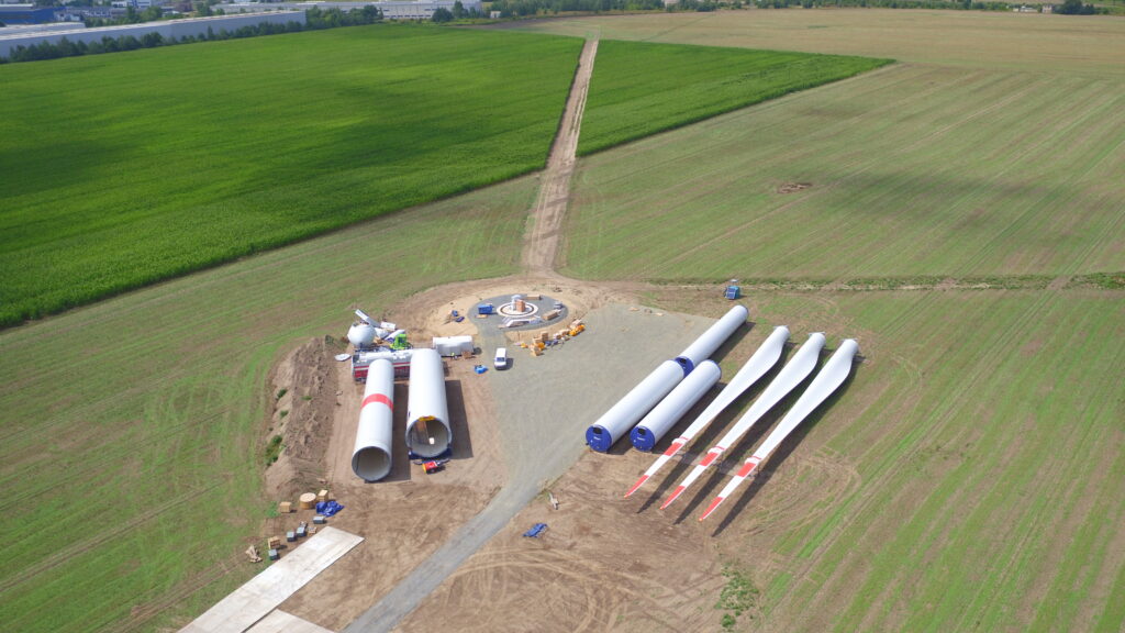 windenergie, windkraft, windpark, streumen, turm, rotorblatt