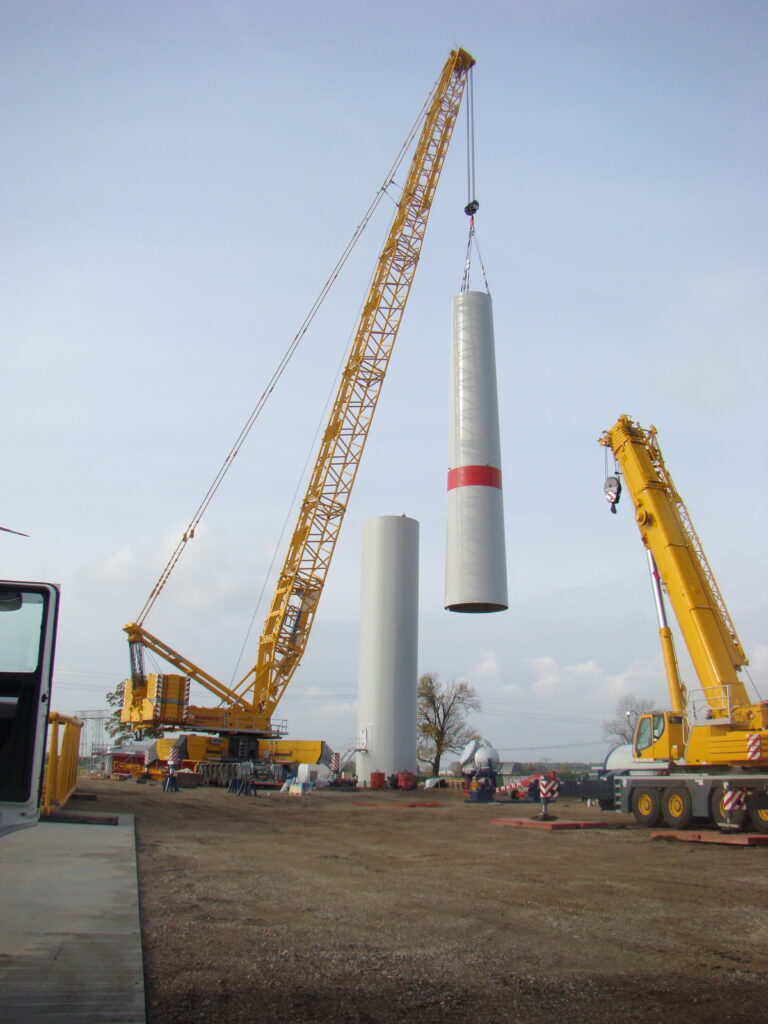 windenergie, windkraft, windpark, streumen, turm, kran